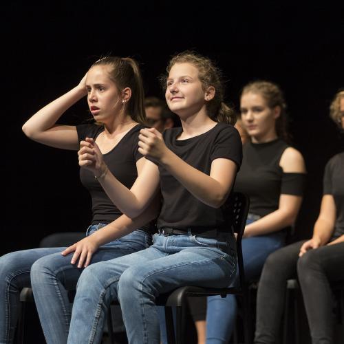 DSP-Oberstufengruppe beim Kinder- und Jugendtheaterfestival 2018