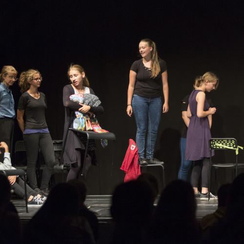 DSP-Oberstufengruppe beim Kinder- und Jugendtheaterfestival 2018