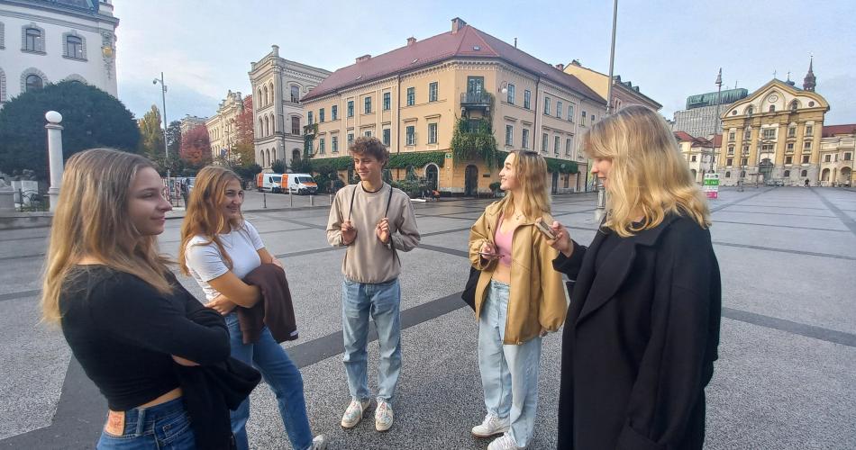 City tour through Ljubljana by our partner class